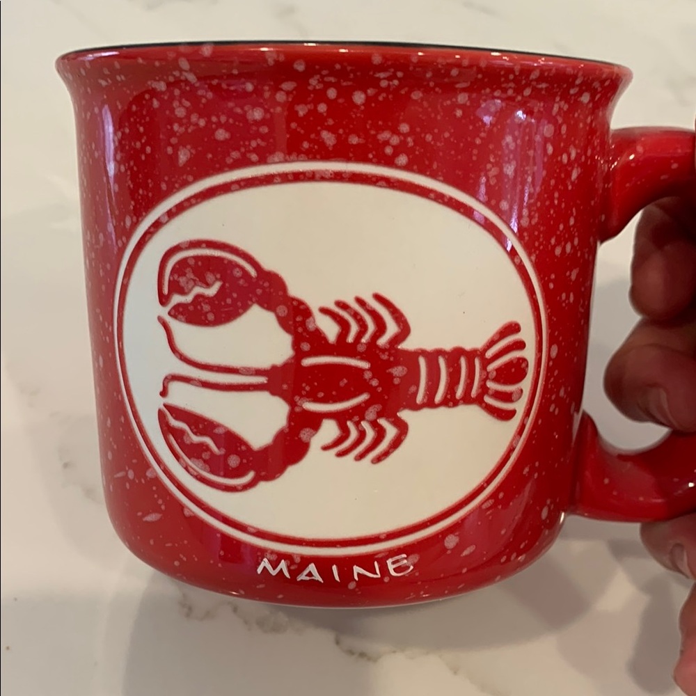 NWT- Fun Red and White Maine Lobster Mug for Coffee or your Favorite Soup!